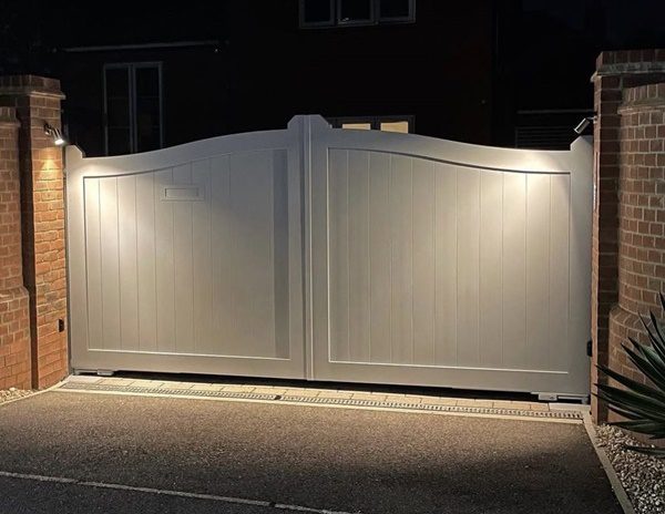 Stylish Timber Driveway Gate